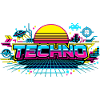 Neon Techno Horizont