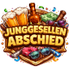 Junggesellenabschied Feierdesign