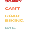 Roadbike Absage Typo Gradient