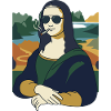 Mona Lisa smokes funny art