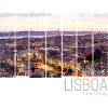 Lisbon Portugal Sunset Skyline Souvenir