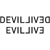 Doppeltes Devil-Wordmark Spiegelbild
