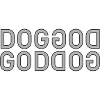 God Dog Spiegel-Typografie