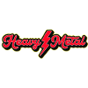 Heavy Metal Lightning Bolt Script Logo