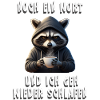 Waschbär Langschläfer & Gamer Schlafshirt