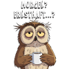 Morgenmuffel Eule Kaffee Geschenk Schlafshirt