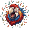 Happy Parrot Confetti