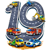 90Years of Road Construction Illustration