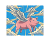 Pig flight in the cloud beam