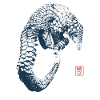 Pangolin with Kanji Stamp