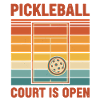 Kort do pickleballa to otwarta zabawna pickle ball