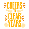 Antialcoholic Abstinent Cheers To Clear Years