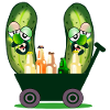 Handkarren-Gartenarbeit Camping Gurken
