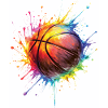 Basketball - Basketball Style Painting