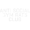 Antisocial Gym Rats Club Sjov Fitness-ordsprog