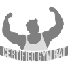 Certificeret Gym Rat Sjov Fitnesstræning Udtryk