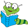 Bookworm Nerd Reading Books Earthworm