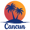 Cancun Retro Palm Trees Holiday Souvenir