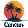 Cancun Retro Palm Trees Holiday Souvenir