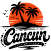 Cancun Retro Palm Trees Holiday Souvenir