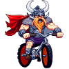 Viking on Motorcycle