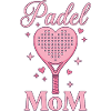 Padel Mom Heart Paddle