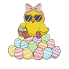 Pastel Chick Easter Egg Parade