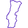 Portugalin ääriviiva violetilla