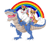 Chihuahua-Einhorn-Dinosaurier-Hemd