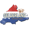 Gelderland Netherlands Retro Map Holland