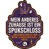 Spukschloss Zuhause lustiger Spruch