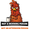 Grumpy Rooster Not a Morning Person