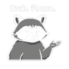 Bruh Please Raccoon Meme