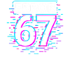 Idea regalo per il meme cibernetico Error 67 Six Seven Glitch