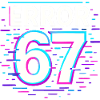 Fel 67 Six Seven Glitch Cyber Meme-presentidé