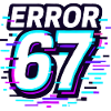 Feil 67 Six Seven Glitch Cyber Meme Gaveidee