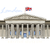 London British Museum, hand-drawn