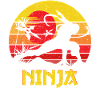 Sunset Ninja Silhouette