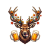 Antler Beer Motif