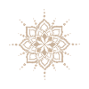 Beige Mandala Blütenblüte
