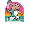 Capybara Tenniis Divertente Capybara Tennis Retrò