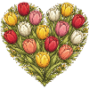 Tulip Heart Bouquet