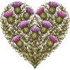 Thistle Heart Botanical Print