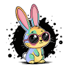 Rainbow Bunny Pastel Glasses
