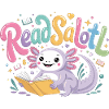 Axolotl Reader T-Shirt ReadSalotl Book