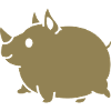 Rhino Cute Cartoon Silhouette