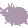 Kawaii Rhino Cute Cartoon Silhouette