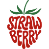 Erdbeere – Ästhetische Retro-Fruchtgrafikgestaltung