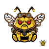 Bionic Edgy Steampunk Cyborg Bee