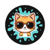 Solar Kitten Turquoise Glasses